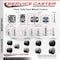 Service Caster 2'' Black Floor Safe Twin Wheel Casters with Brakes Side Mount , 4PK SCC-GR02S50-TPR-BLK-B-716-4-CB180-4 - alternate 3